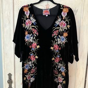 Johnny was velvet dress